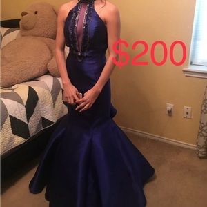 Royal Blue night gown size 1 or 2